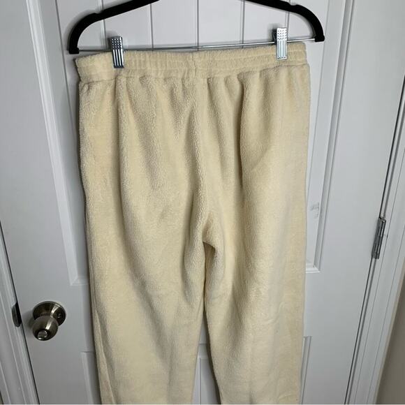 Donni‎ white vintage fleece jogger size medium athleisure loungewear - Picture 9 of 9